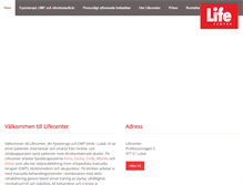 Tablet Screenshot of lifecenter.nu